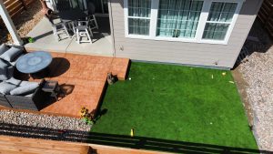 Turf backyard